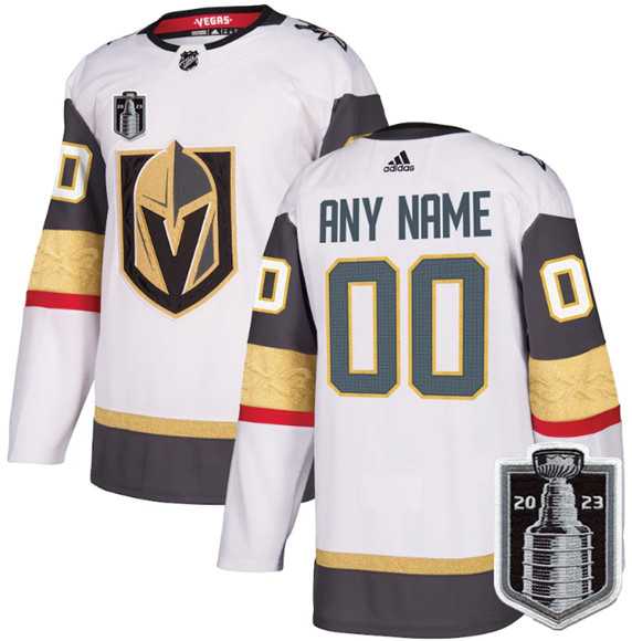 Men's Vegas Golden Knights Active Player Custom White 2023 Stanley Cup Final Stitched Jersey-0